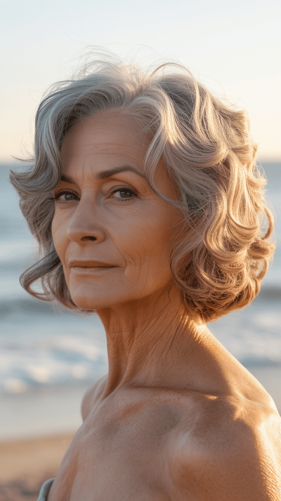 4. Textured Wavy Long Bob