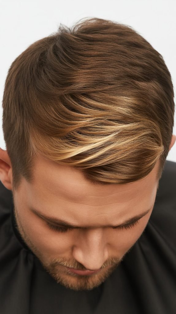 11. Blonde Highlights on Short Hair