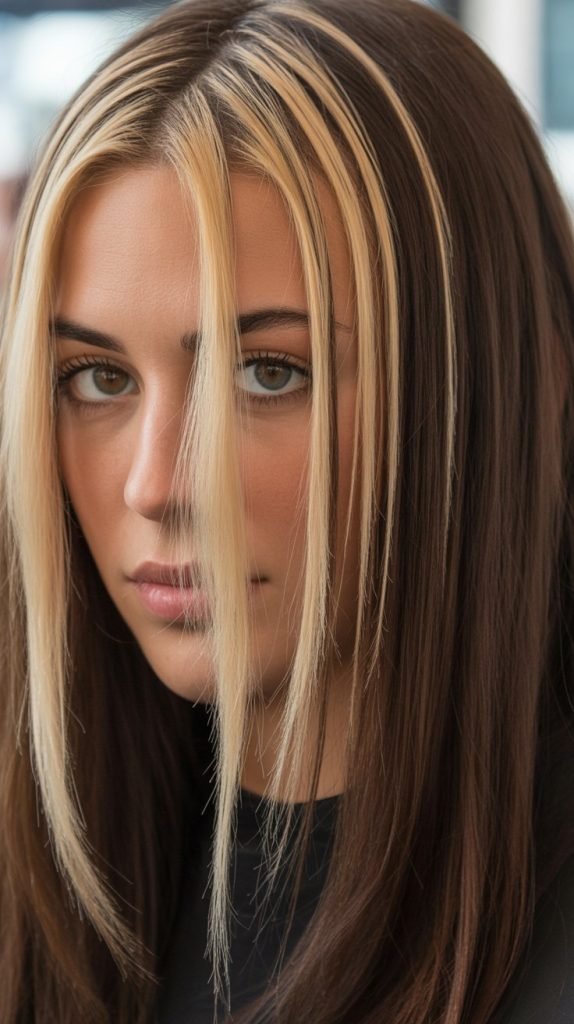 2. Face-Framing Chunky Blonde Ribbons