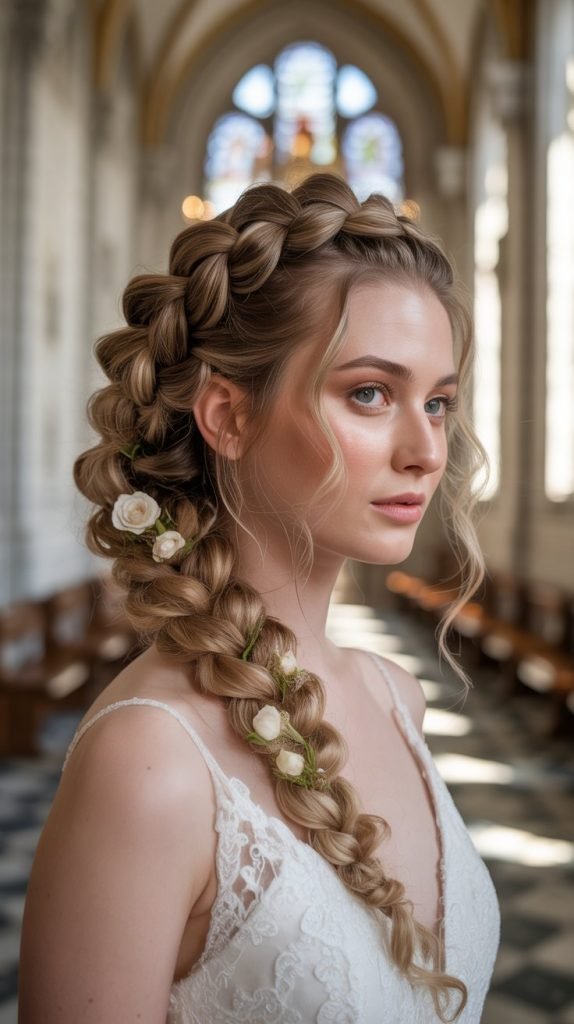9. Twisted Rope Braid Updo