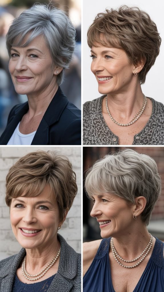 Layered Pixie with Wispy Bangs