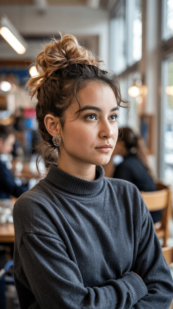 Asymmetrical Side Bun