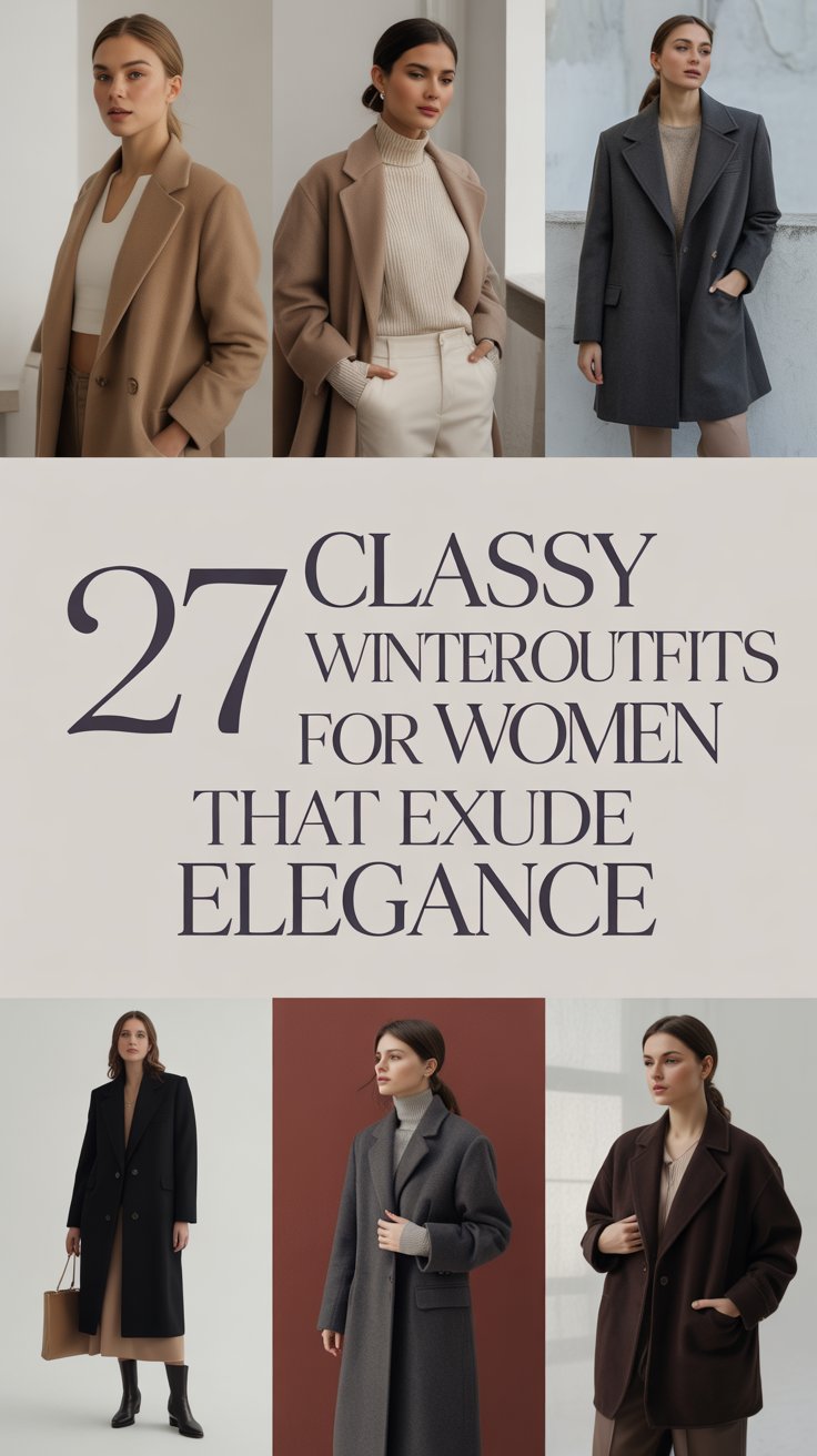 27 Classy Winter Outfits for Women That Exude Elegance