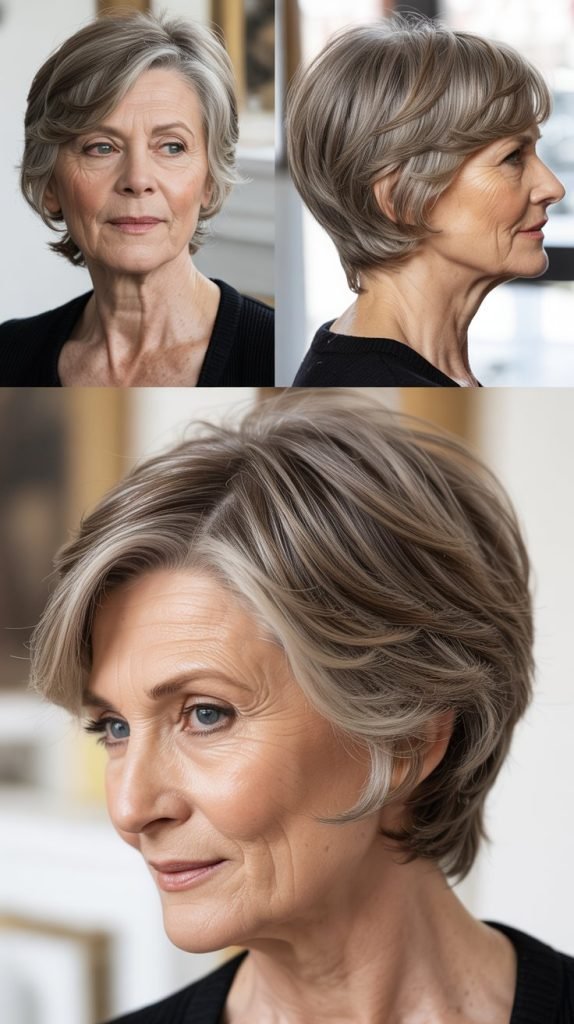 22. Face-Framing Layers with Short Back