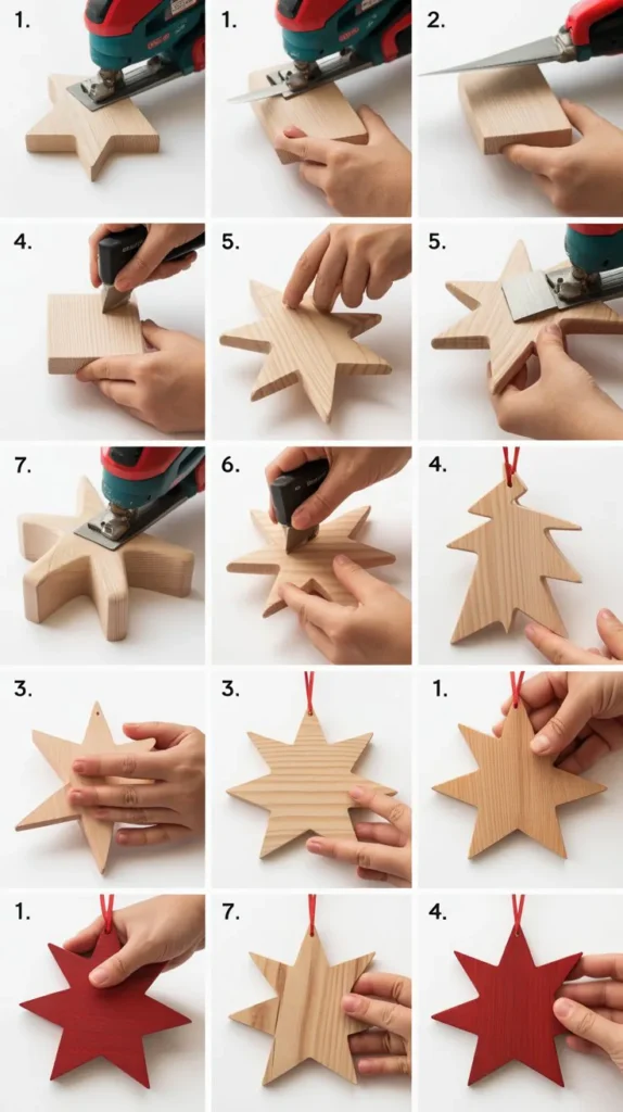 Wooden Christmas Ornaments
