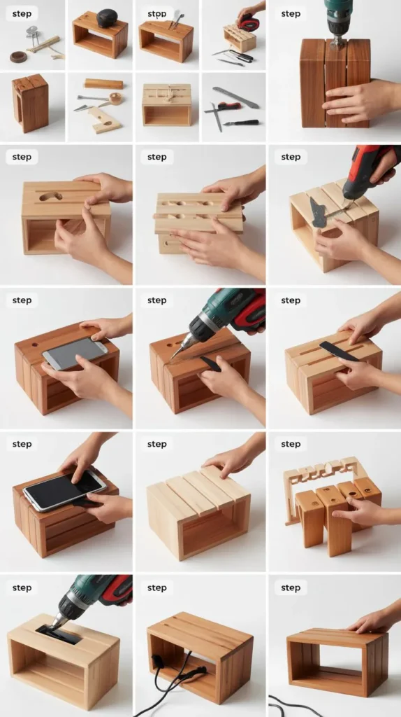 Wooden Charging Stations