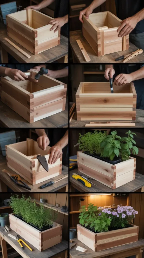 . Wooden Plant Boxes and Planters