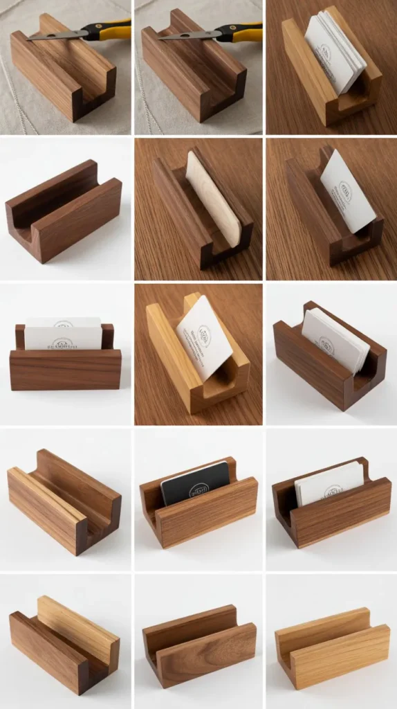 Wooden Business Card Holders