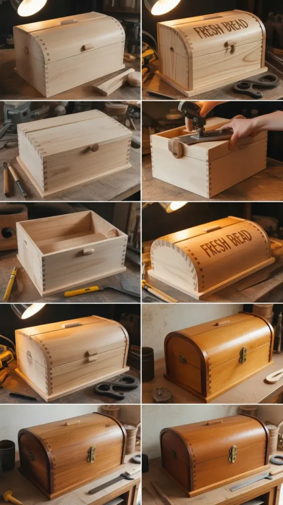 Wooden Breadboxes