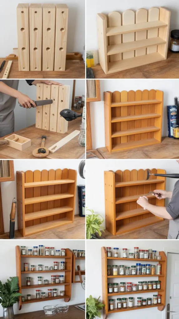 Wooden Spice Racks