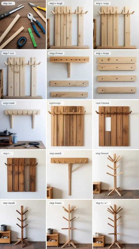 Wooden Coat Racks