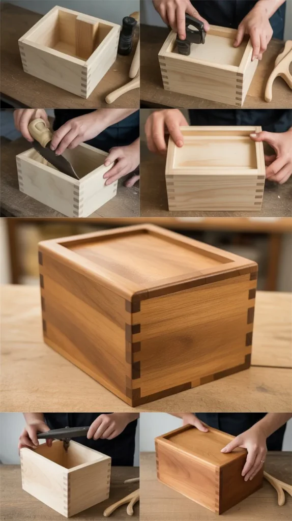 Wooden Recipe Box