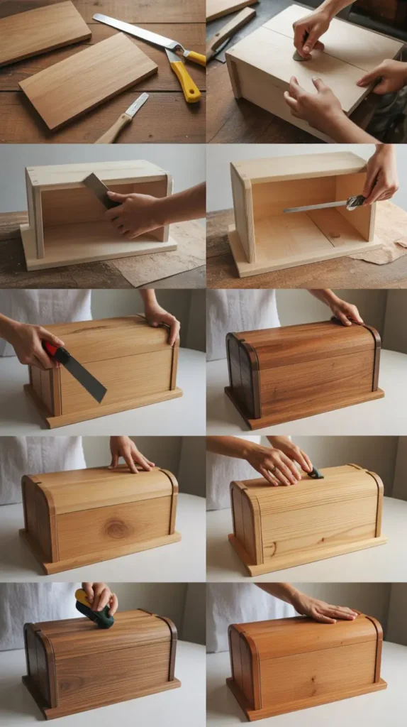 Wooden Bread Boxes
