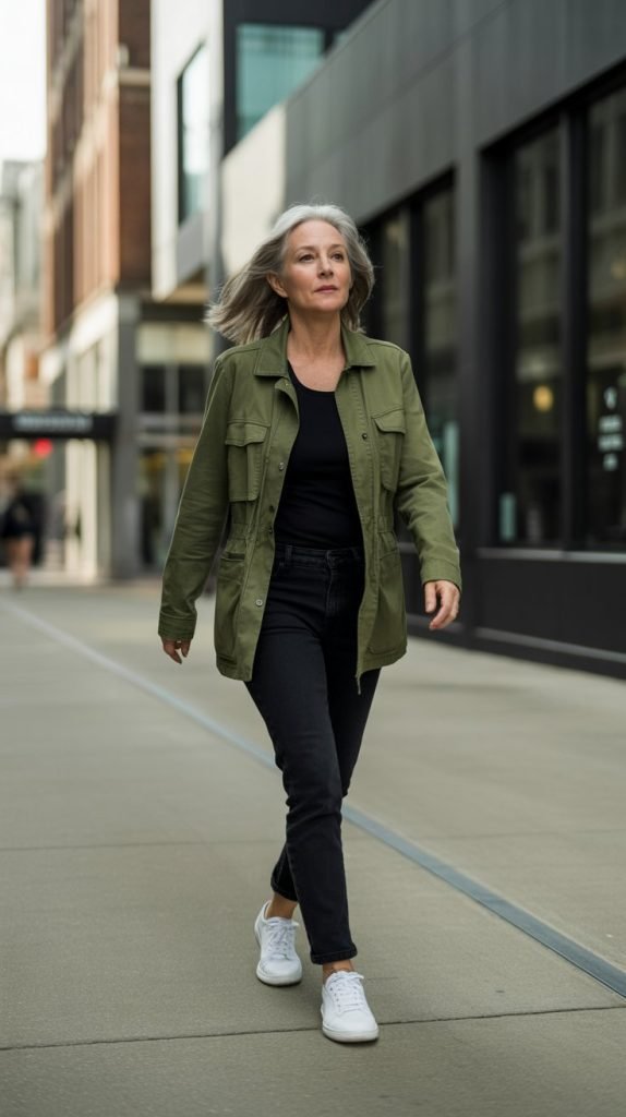 30. Utility Jacket with Monochrome Base