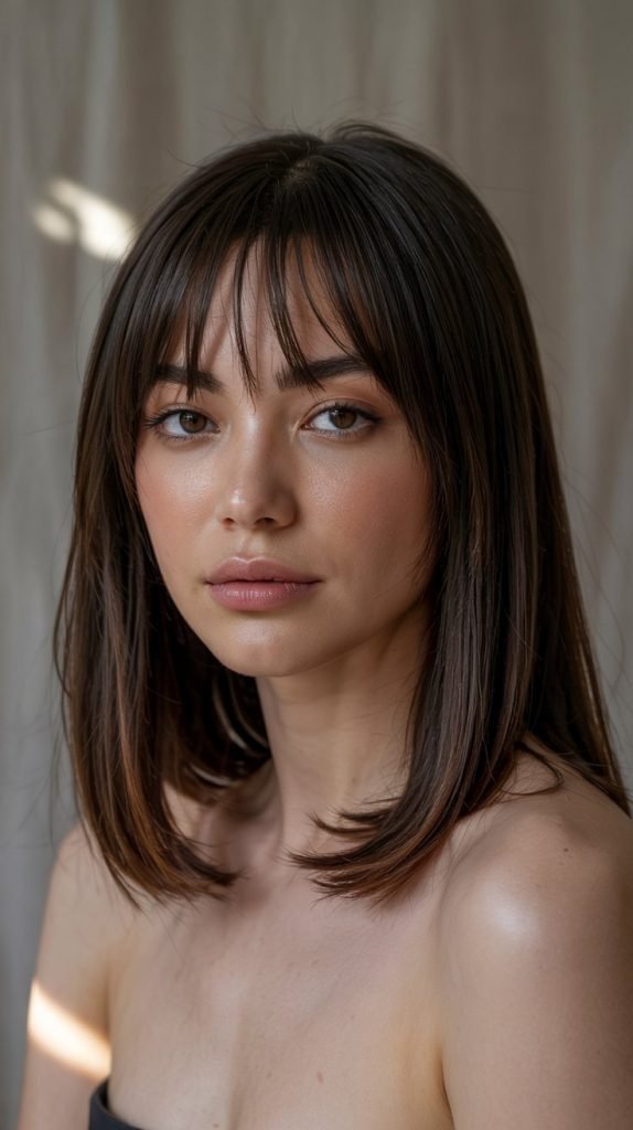 Long Bob with See-Through Bangs