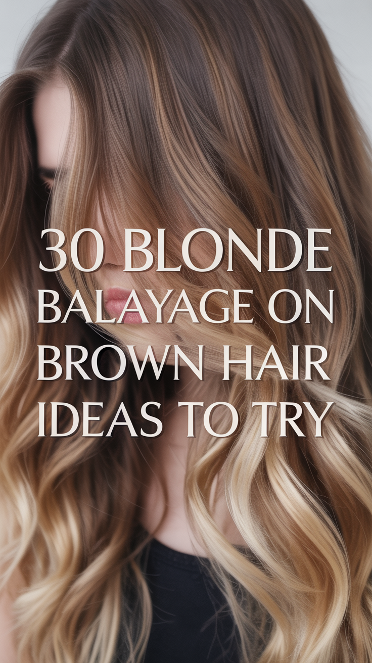 Blonde Balayage on Brown Hair Ideas to Try