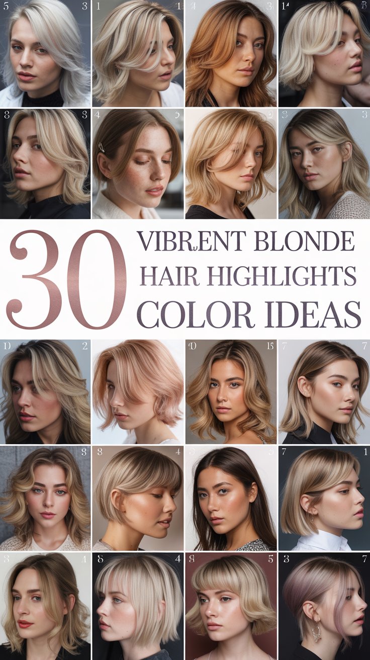 30 Vibrant Blonde Hair Highlights Color Ideas
