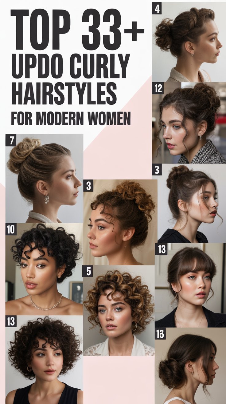 Top 33+ Updo Curly Hairstyles for Modern Women