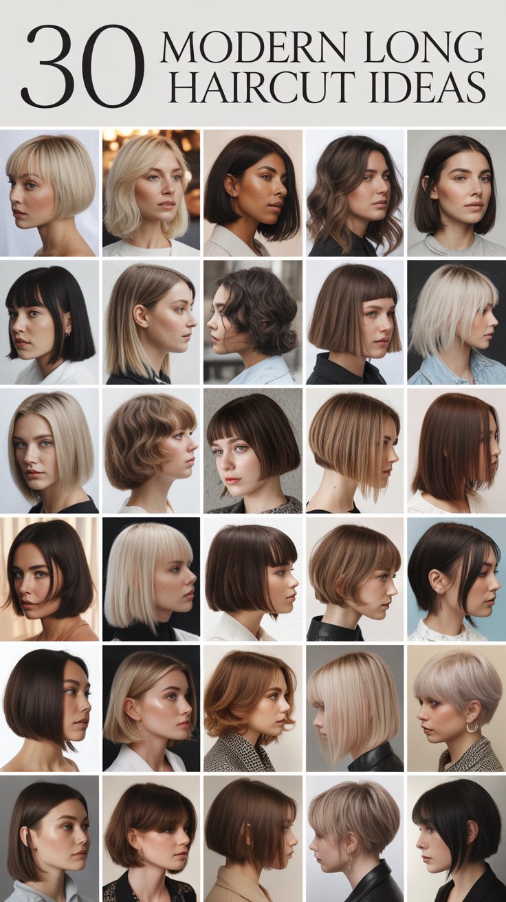 30 Modern Long Bob Haircut Ideas