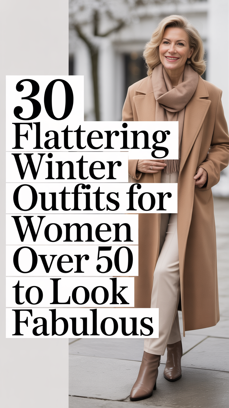 Flattering Winter Outfits for Women Over 50 to Look Fabulous