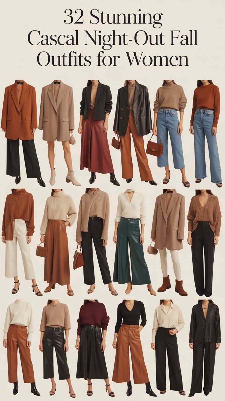 32 Stunning Casual Night-Out Fall Outfits for Women