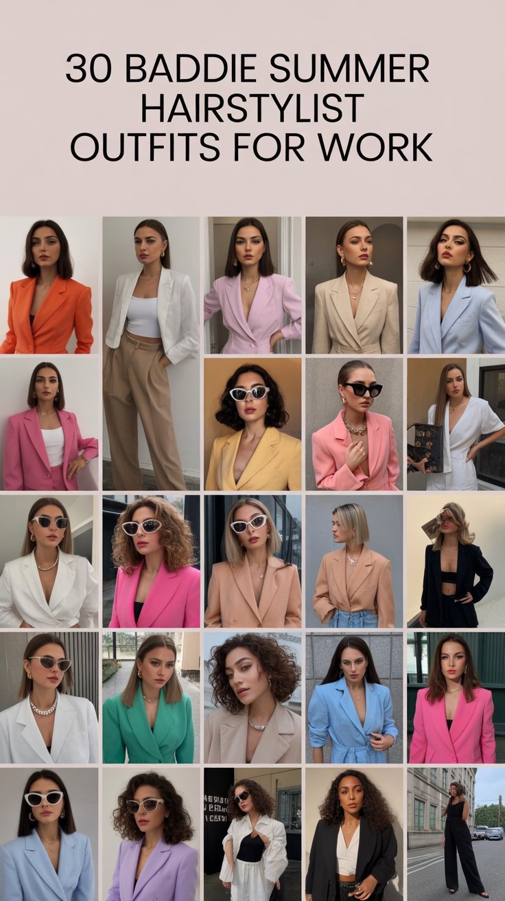 30 Baddie Summer Hairstylist Outfits for Work
