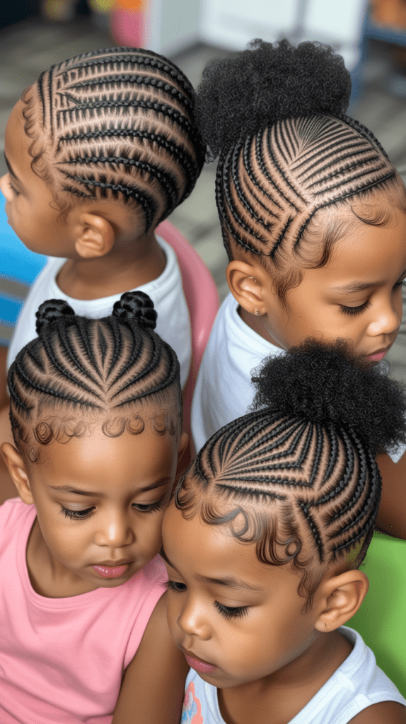 Geometric Cornrow Design