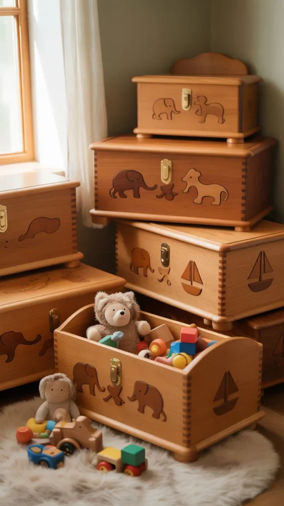 Wooden Toy Boxes