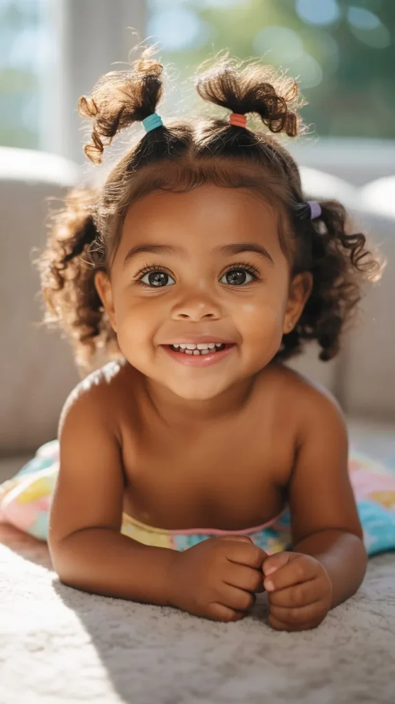 Half-Up, Half-Down with Twists