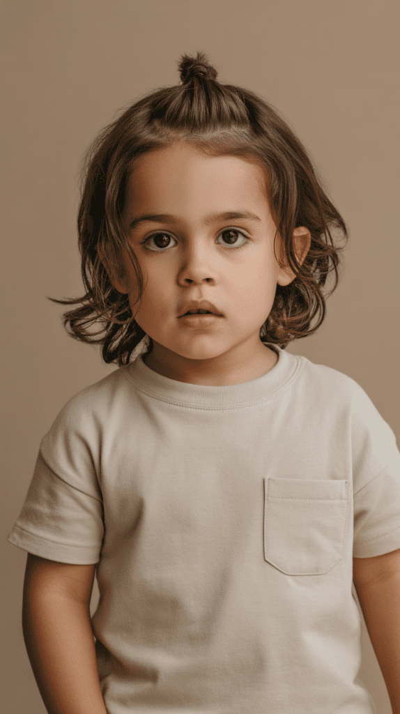  Long Hair with Center Part