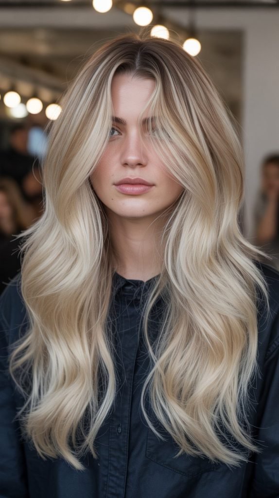 32. Bright Blonde Balayage