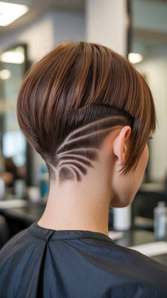 14. Stacked Inverted Bob with Nape Design