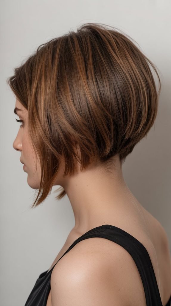 34. Stacked Inverted Bob for Oval Faces