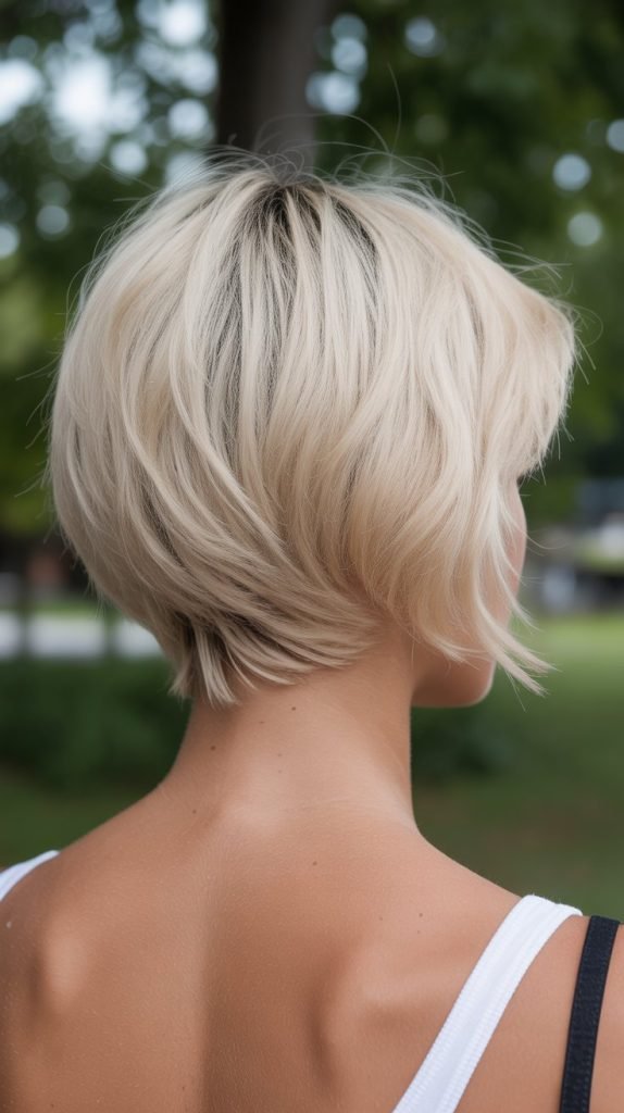 18. Razor Cut Stacked Inverted Bob