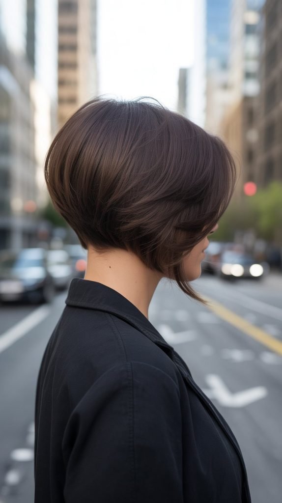 4. Asymmetrical Stacked Inverted Bob