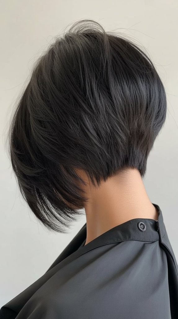 10. Graduated Stacked Inverted Bob