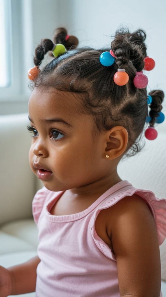 15. Bubble Ponytails