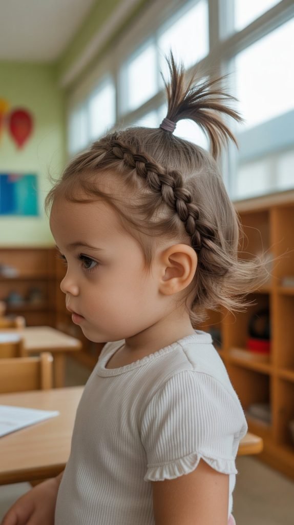 27. Braided Headband with Ponytail