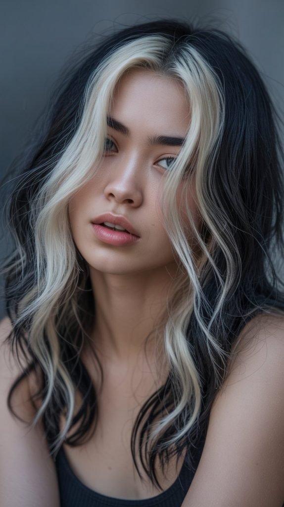 2. Platinum Blonde Streaks