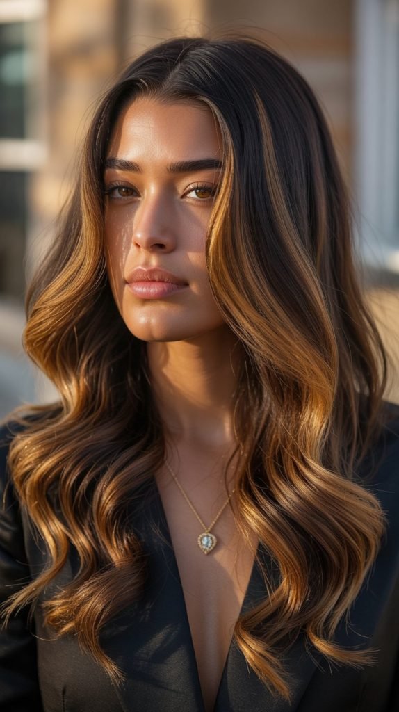 27. Amber Blonde Highlights