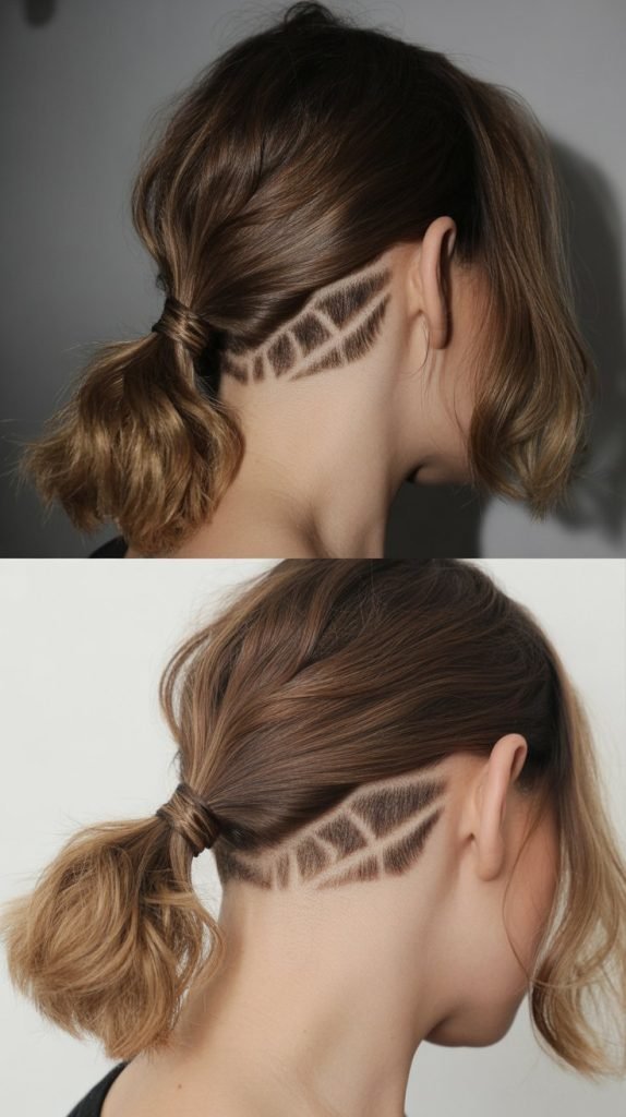 28. Choppy Bob with Nape Undercut Design