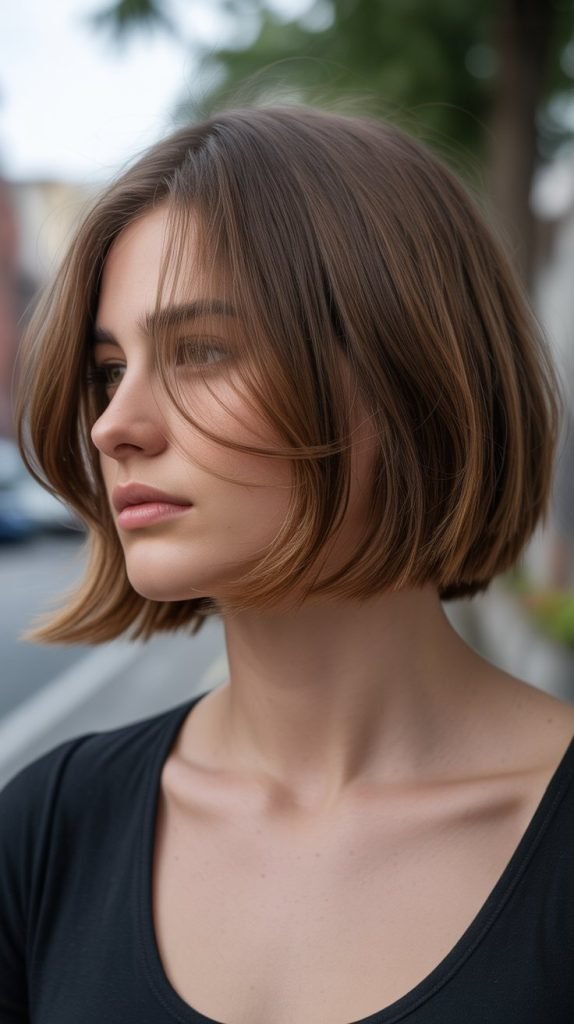 2. The Layered Bob with Face-Framing Pieces