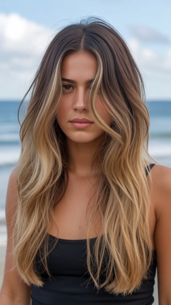 26. Long Ombré Cut