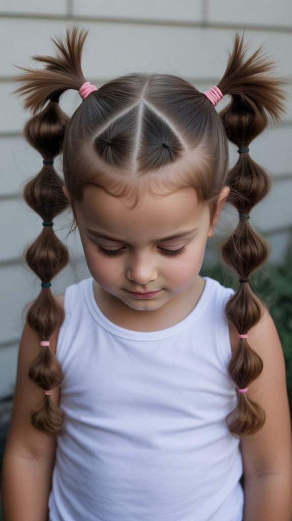 22. Zigzag Part Ponytails