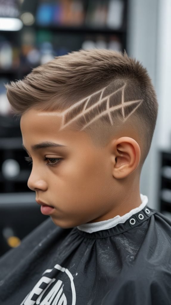 19. Skin Fade with Designs