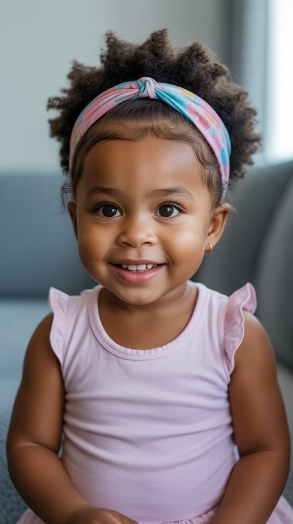 1. Classic Puff with Headband