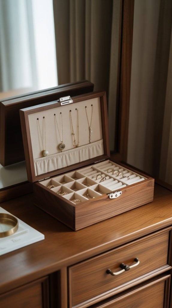 14. Wooden Jewelry Boxes