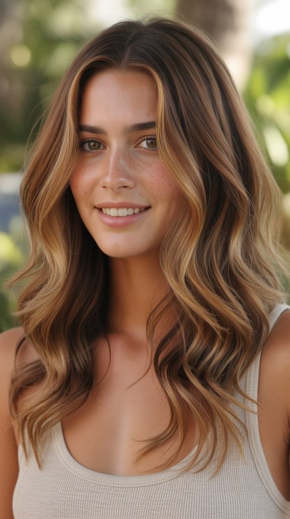 13. Honey Highlights with Warm Undertones