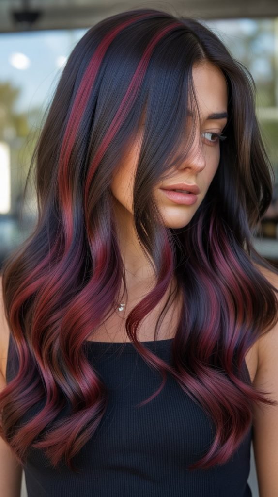 23. Cherry Cola Brunette Balayage