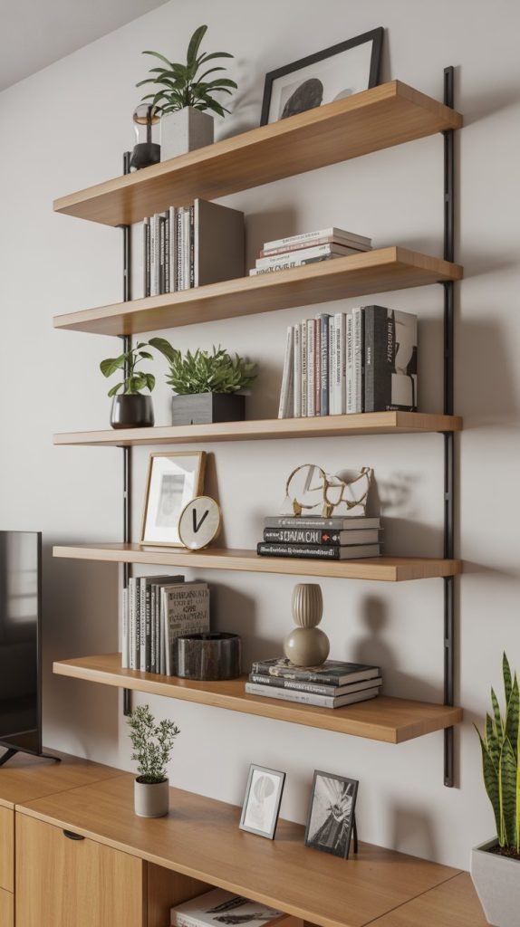 3. Floating Shelves